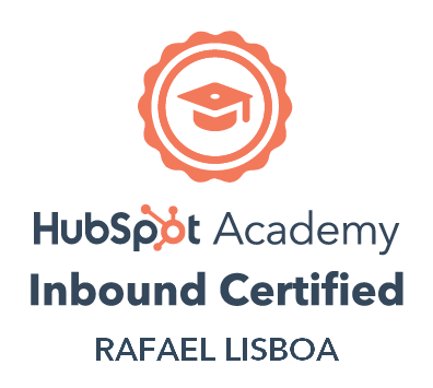 Consultor de Marketing Digital Certificado em Inbound Marketing pela HubSpot